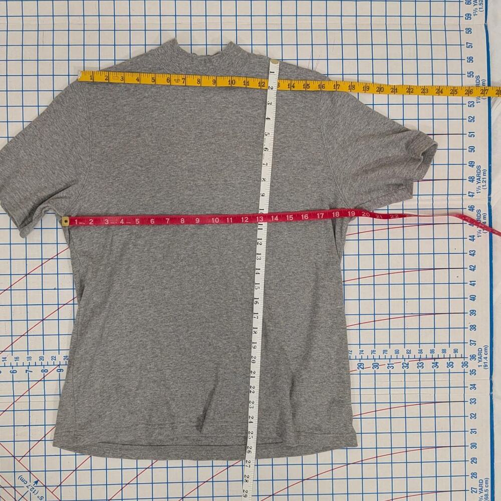 Gray cotton mockneck tee size - Picture 7 of 7